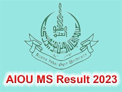 AIOU MS Result 2023 Check by Roll Number