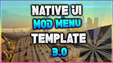 Native UI Mod Menu Template 3.0 - GTA 5 Mod | Grand Theft Auto 5 Mod