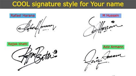 How to make cool signature for my name | Cool signature Idea's | my name signature Style Easy ...