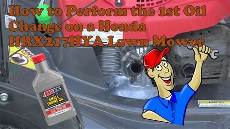 How to perform your first oil change on the Honda HRX217HYA lawn mower ...