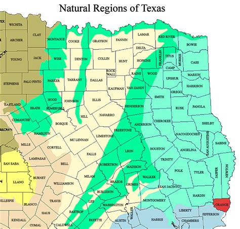 The location of Orange County in Southeast Texas. | Download Scientific ...