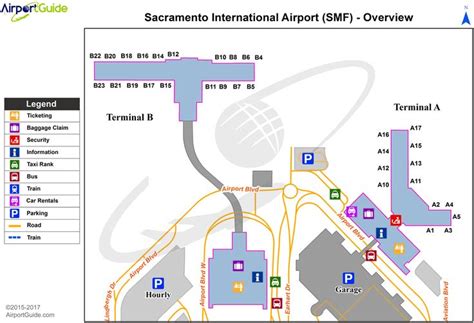 Sacramento International Airport - KSMF - SMF - Airport Guide | Airport map, Sacramento airport ...