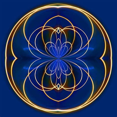 Painting with Light/The Artwork of Terry Long: Blue Lotus Mandala