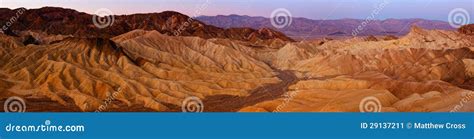 Zabriskie Point Panorama stock image. Image of nature - 29137211