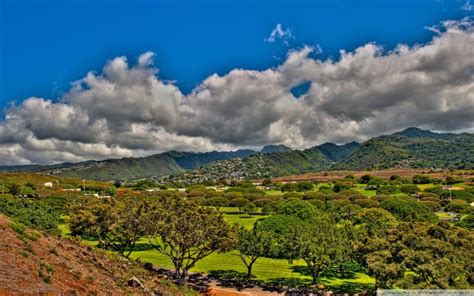 HD Punchbowl Crater Hawaii Hdr Wallpaper | Download Free - 48823