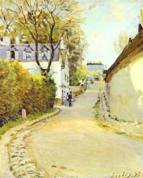 Street in Ville d Avray, 1873, Alfred Sisley | Impressionist landscape, Landscape paintings ...