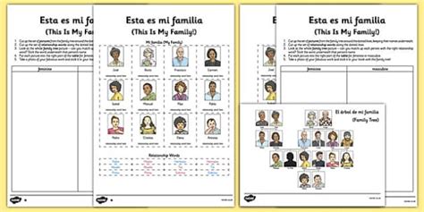 Spanish Family Tree Worksheet | Primary Resource | Twinkl