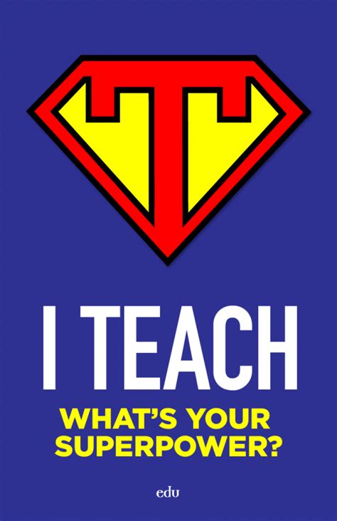 "Teacher Superhero" Poster | Teacher quotes