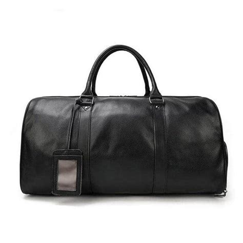 Genuine Black Leather Travel Bag Men & Women - Leatheriza