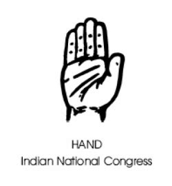 Indian National Congress Symbol - Hand