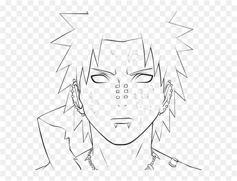 Naruto Pain Clipart Line - Pain Face Naruto Drawing, HD Png Download - vhv