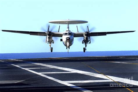 An E-2c Hawkeye Approaches For Landing Photograph by Stocktrek Images ...