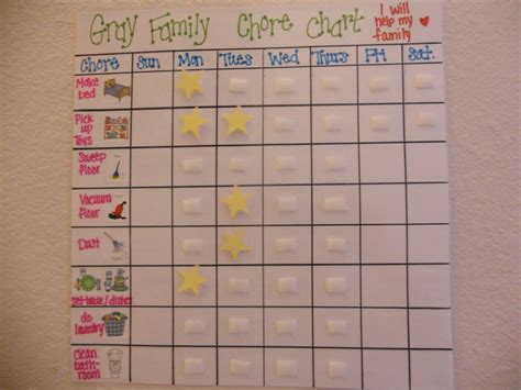 Preschool Chore Chart Template | Chore Chart Ideas | Chore charts | Pinterest | Preschool chore ...