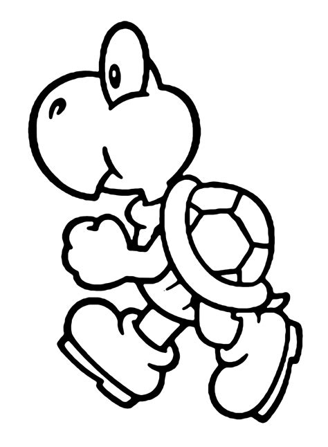 Printable Koopa Troopa Coloring Page - Free Printable Coloring Pages