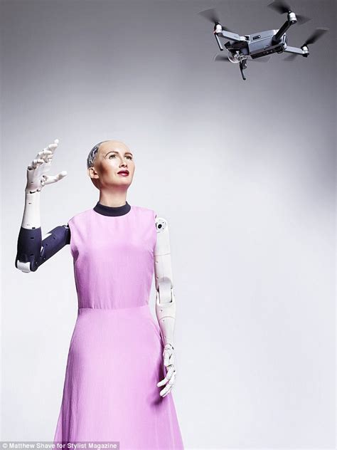 Sophia the robot appears on Stylist magazine cover | Daily Mail Online