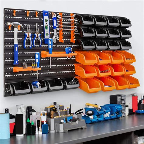 Best Choice Products 44-Piece Wall-Mounted Garage Storage Organizer ...