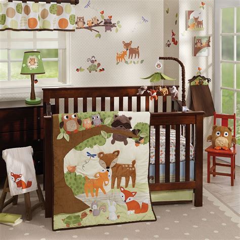 Lambs & Ivy Woodland Tales 4-Pc. Crib Bedding Set, Multicolor | Crib bedding sets, Baby bedding ...