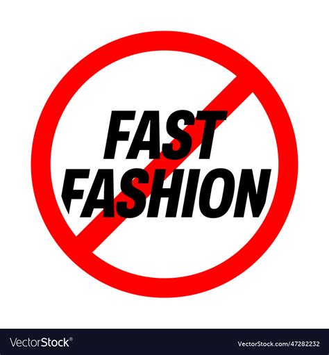 Fast fashion sign concept Royalty Free Vector Image