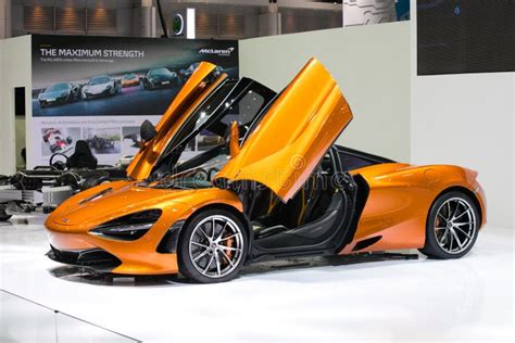 Details of a McLaren 720S with Open the Door Displayed Car Editorial Stock Photo - Image of ...