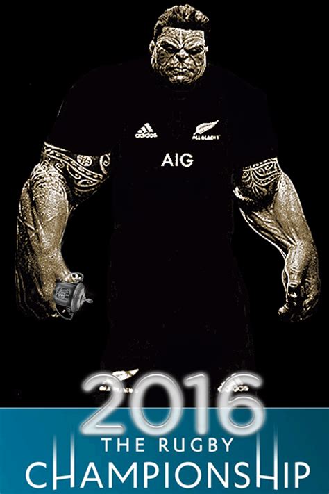 All Blacks rugby - “The 2016 Rugby Championship” poster created by Gordon Tunstall using Adobe ...