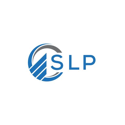 SLP Flat accounting logo design on white background. SLP creative initials Growth graph letter ...