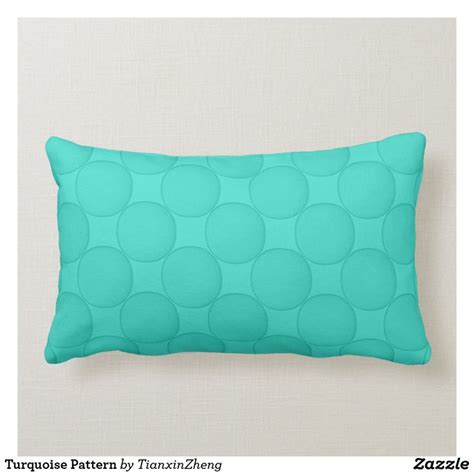 Turquoise Pattern Lumbar Pillow | Zazzle | Turquoise pattern, Pillows ...