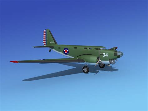 3d model douglas b-18 bolo bomber