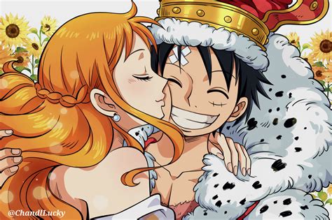 Nami X Luffy Kiss