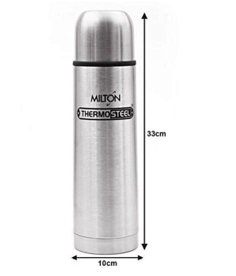 Milton Thermosteel Flip Lid Flask Water Bottle, 1000 milliliters, Silver (With A Bag): Buy ...