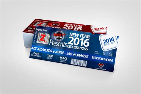 Concert Tickets - New Year 2016 Celebrations!! on Behance