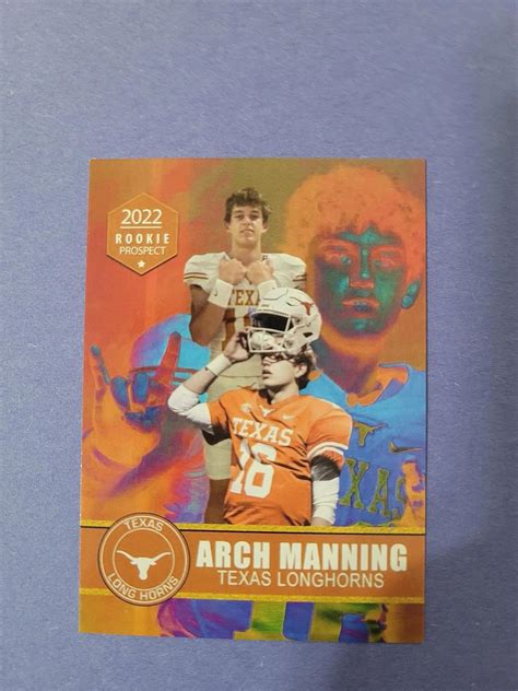 Amazon.com: Arch Manning 2022 Rookie Card Rookie Gems Texas Longhorns : Collectibles & Fine Art