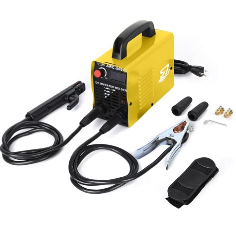 Welding Machine, 110V Plug, 200Amp Power,Beginner Welder With Display LCD Use Welding Rod ...