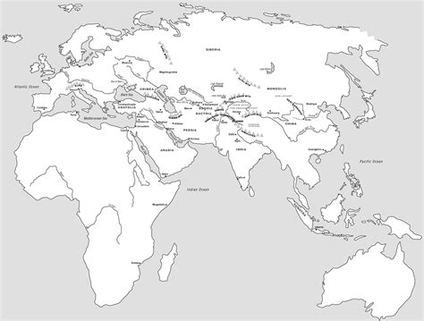 Printable Map Of Eurasia - Printable Word Searches