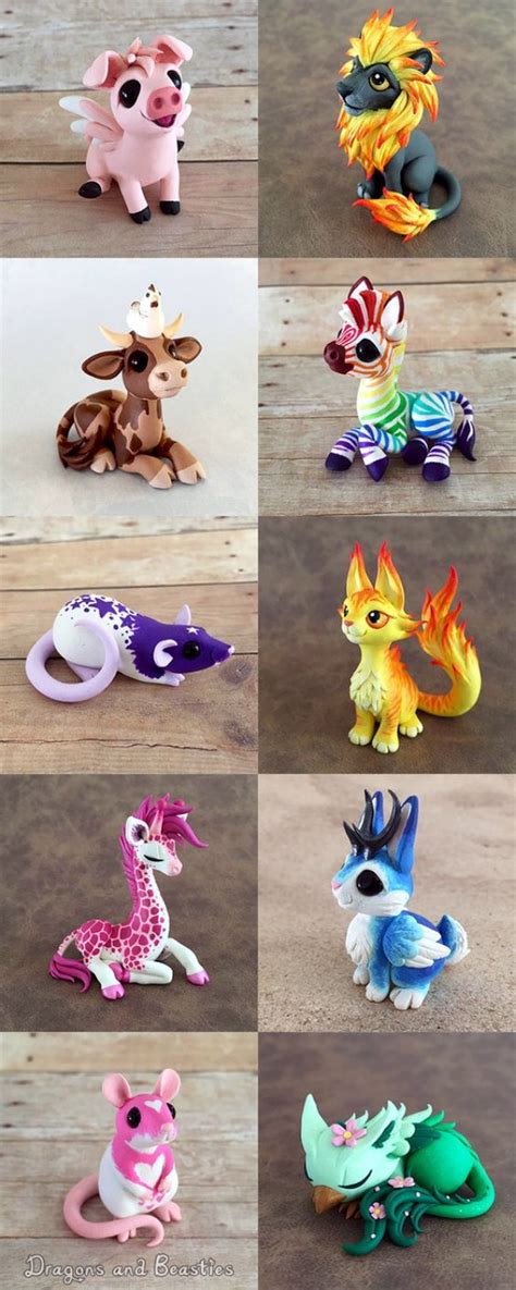 Clay Animals For Beginners : Tiny animals made of clay are easy to make ...