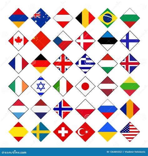 G20 Countries Flags Or Flags Of The World Element Design Royalty-Free ...