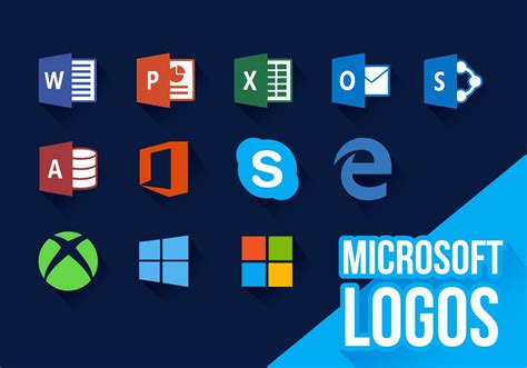 Microsoft Icons New Logos Vector 113461 Vector Art at Vecteezy