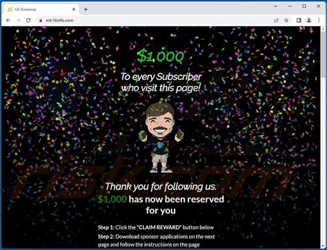 Mr Beast Giveaway POP-UP Scam - Removal and recovery steps (updated)