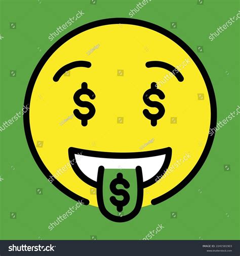 Money Mouth Face Vector Emoji Design Stock Vector (Royalty Free ...