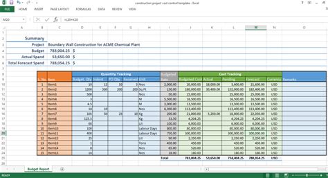 Job Cost Report Template Excel - Sample Design Templates