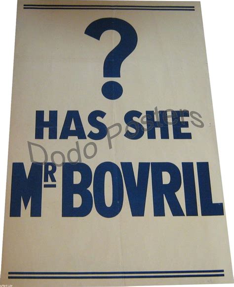 Bovril Mr Bovril - Dodo Posters