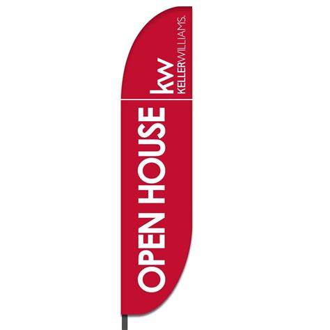 Open House Feather Flags - Open House Feather Flag Design 08 | Lush Banners