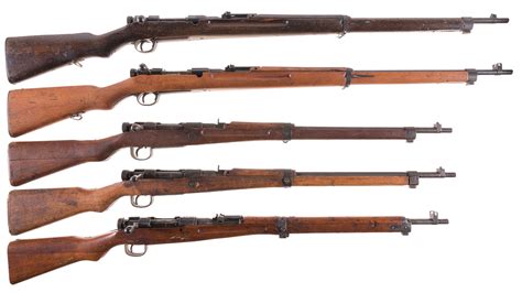 Five Japanese Military Bolt Action Rifles | Rock Island Auction