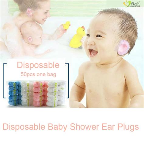 Disposable Baby Shower Ear Plugs Swimming Ear Plug Waterproof Ear ...