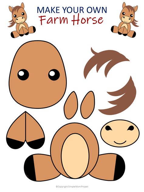 Printable Farm Animals Cut Outs