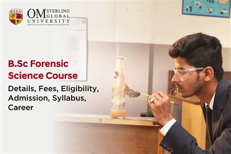 OSGU's (Blog) B.Sc Forensic Science Courses | Om Sterling Global University