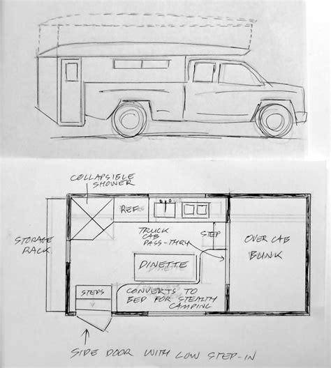 Dream Camper Floor Plan Contest – Part 2 | Camper flooring, Truck ...