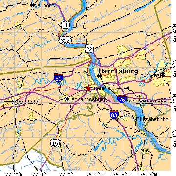 Camp Hill, Pennsylvania (PA) ~ population data, races, housing & economy