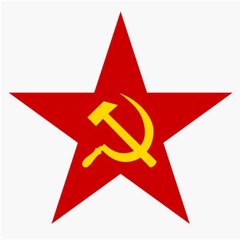 Soviet Union Red Star Communism Hammer And Sickle Communist - Stars Clipart Red, HD Png Download ...