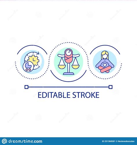 Family Planning Loop Concept Icon Stock Vector - Illustration of motherhood, logo: 251368581