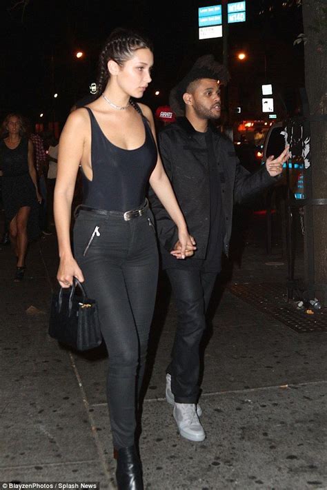 Bella Hadid, 18, and The Weeknd, 25, enjoy dinner date in NYC | Bella ...